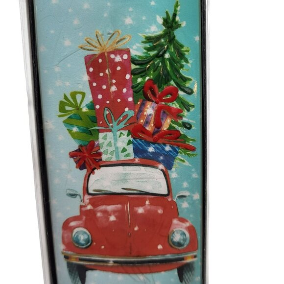 Flatyz Handmade European Flat Candle Red Car Christmas Presents Blue Red NWT - Picture 4 of 11
